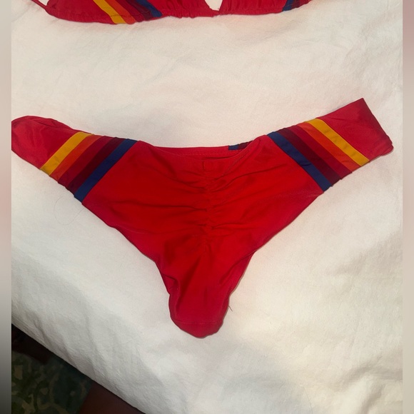 Aviator Nation Red Bikini Set - Picture 4 of 6